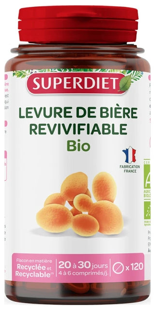 Superdiet Levure de Bière Bio 120 Unités
