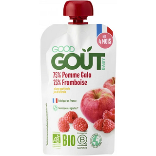 Good Goût Pomme Gala Framboise dès 4 Mois Bio 120 g