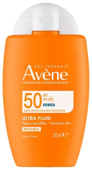 Avène Solaire Ultra Fluid Invisible Visage Peaux Sensibles SPF50 50 ml