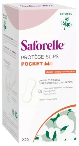 Saforelle Protège-Slips Pocket Coton Bio 20 Protections