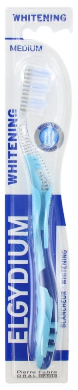 Elgydium Brosse à Dents Blancheur Médium - Couleur : Bleu