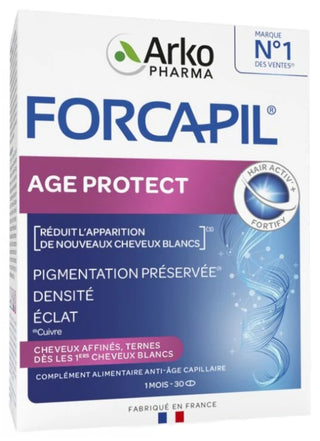 Arkopharma Forcapil Age Protect Cheveux Blancs & Ternes 30 Unités