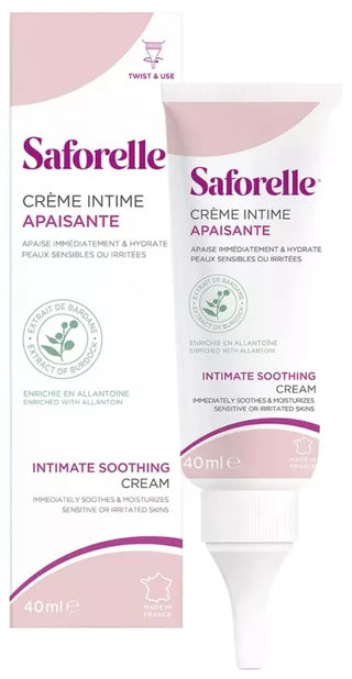 Saforelle Crème Apaisante Intime Peaux Sensibles et Irritées 40 ml
