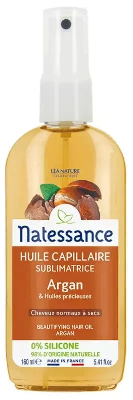 Natessance Huile de Beauté Capillaire Argan 160 ml