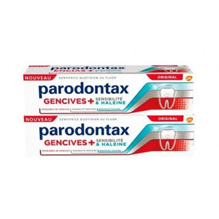 PARODONTAX DENTIFRICE Gencives+ Sensibilité et Haleine - Lot de 2x75ml