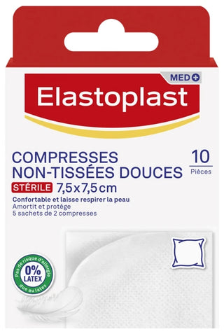 Elastoplast Compresses Non-Tissées Douces – 10 Pièces