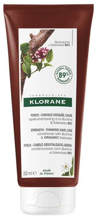 Klorane Après-Shampoing à la Quinine et Edelweiss Bio Chute de Cheveux Fatigués 200 ml