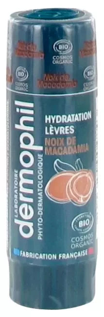 Dermophil Certifié Bio Stick Lèvres Protection Lèvres Goût Fleur de Tiaré 4 g - Goût : Noix de Macadamia
