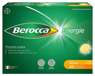 Berocca Énergie Orange Boîte de 45 Comprimés Effervescents
