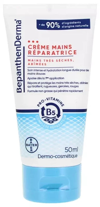 Bepanthen Derma Crème Mains Réparatrice Peaux Très Sèches Abîmées 50 ml