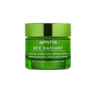 Apivita Bee Radiant Crème Anti-âge et Anti-fatigue Texture Riche 50ml