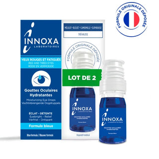 INNOXA Gouttes Oculaires Hydratantes Formule Bleue - Lot de 2x10ml