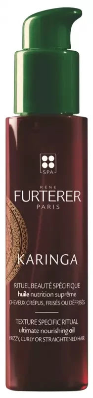 René Furterer Huile Nutrition Suprême - Huile de Soin Nourrissante et Restructurante Cheveux Crépus Frisés ou Défrisés - Karinga 100 ml