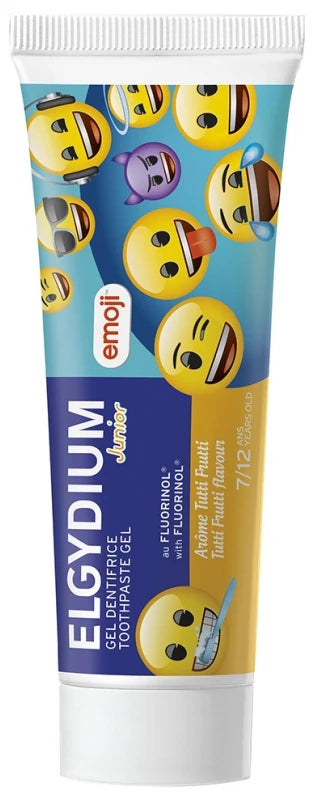 Elgydium Dentifrice Junior 7/12 Ans Emoji Arôme Tutti Frutti 50 ml