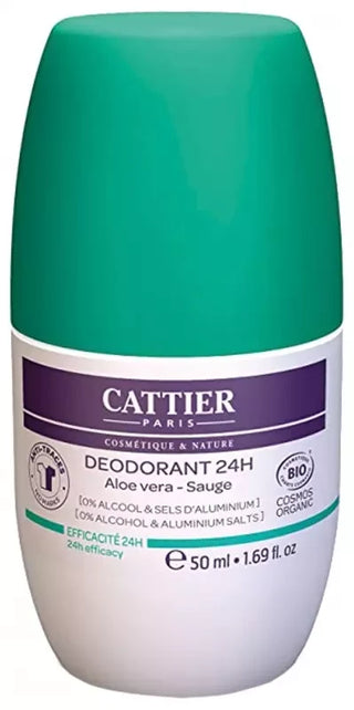 Cattier Déodorant Roll-On 24H - 50 ml