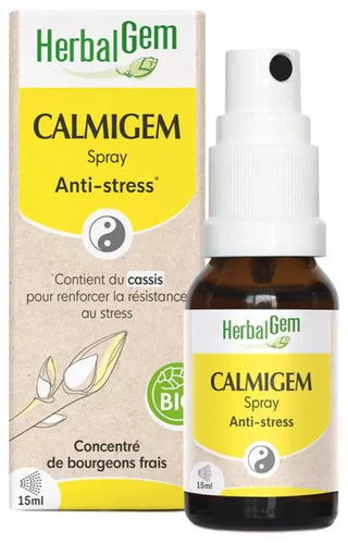 Herbalgem Calmigem Spray Bio Comple de Gemmothérapie Concentrée Apaise et Détend 15 ml