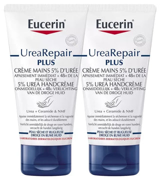Eucerin Urearepair Plus Crème Mains 5% d'Urée Lot de 2 X 75 ml