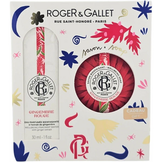 Roger & Gallet Coffret Eau Parfumée Bienfaisante Gingembre Rouge 30 ml + Savon Bienfaisant 100 g