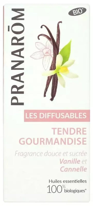 Pranarôm Tendre Gourmandise Vanille et Cannelle Mélange Pour Diffusion Bio 30 ml