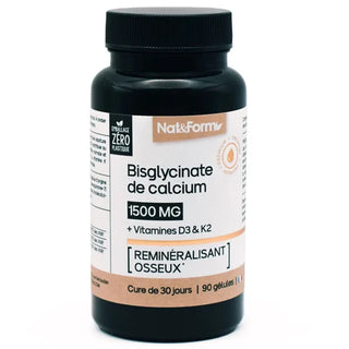 Nat & Form Premium Bisglycinate de Calcium 90 Gélules