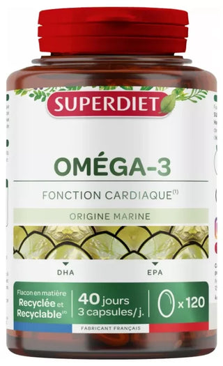 Superdiet Oméga 3 - 120 Capsules