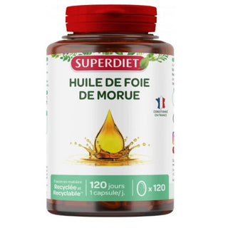 SUPERDIET HUILE DE FOIE DE MORUE - 120 Capsules