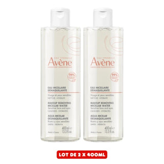 AVÈNE Eau Micellaire Démaquillante - Lot de 2x400ml