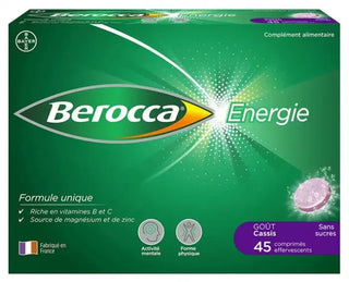 Berocca Énergie Cassis Boite de 45 Comprimés Effervescents