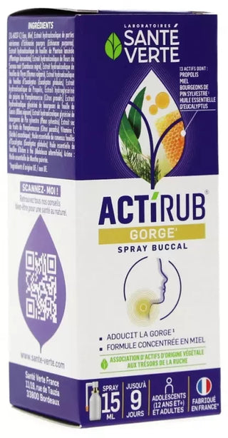 Santé Verte Actirub Spray Buccal 15 ml