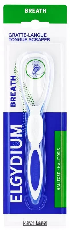 Elgydium Breath - Gratte Langue - Couleur : Bleu