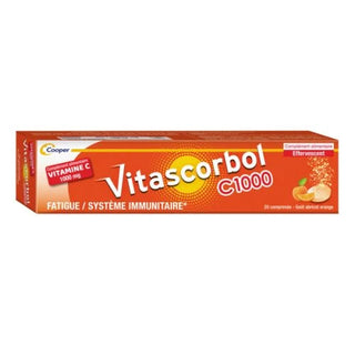 VITASCORBOL C1000 Vitamine C 1000mg - 20 Comprimés Effervescents