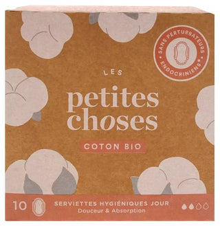 Les Petites Choses Serviettes Hygiéniques Jour Coton Bio 10 Serviettes