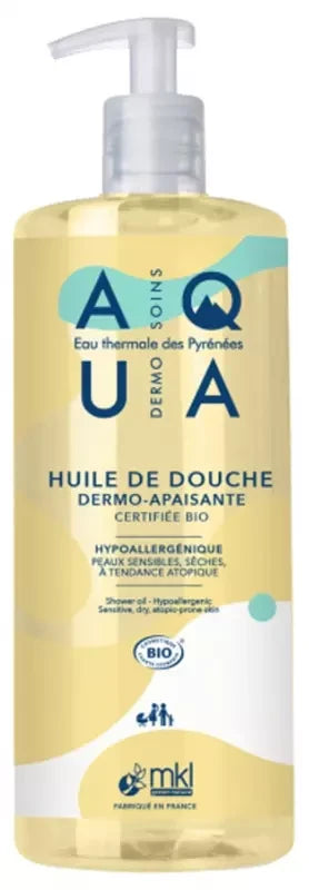 MKL Green Nature Aqua Huile de Douche Apaisante Peaux Sèches Bio 1 L