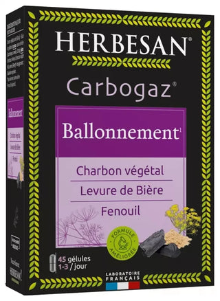 Herbesan Carbogaz - 45 Gélules