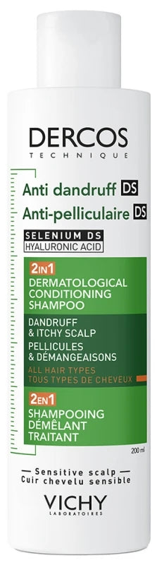 Vichy Dercos Technique Anti-Pelliculaire DS Shampoing Démêlant Traitant 2en1 200 ml
