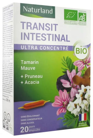 Naturland Transit Intestinal Bio 20 Ampoules Buvables de 10 ml