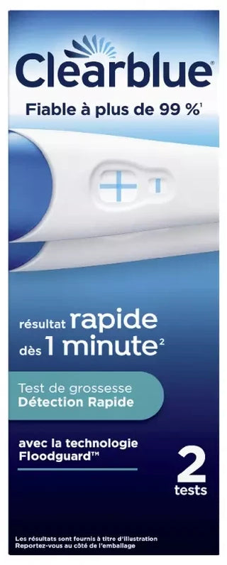 Clearblue Test de Grossesse Détection Rapide x2