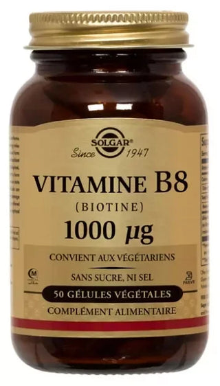 Solgar Vitamine B8 (Biotine) 1000 µg 50 gélules Végétales