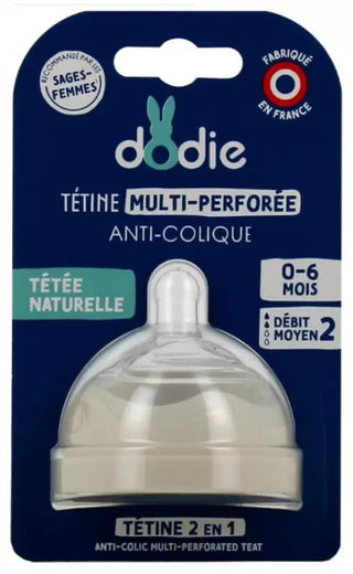 Dodie Tétine Multi-Perforée Anti-Colique D2 0-6M