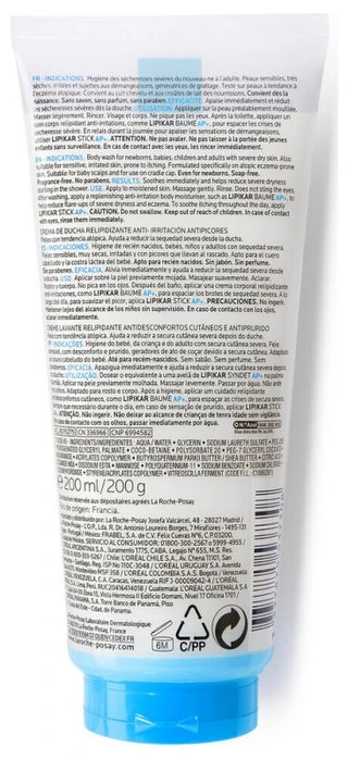 La Roche-Posay Lipikar Syndet Ap+ Crème Lavante Relipidante 200 ml