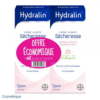Hydralin Sécheresse Soin d'hygiène intime 2 x 200 ml