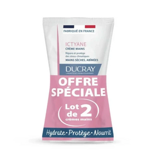 DUCRAY ICTYANE Crème Mains - Lot 2x50ml