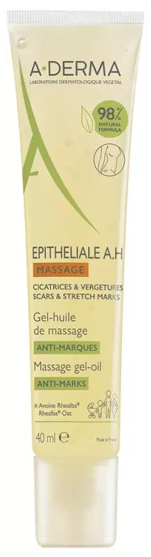 A-Derma Epithélial A.h Duo - Gel-Huile de Massage Anti-Marques 40 ml
