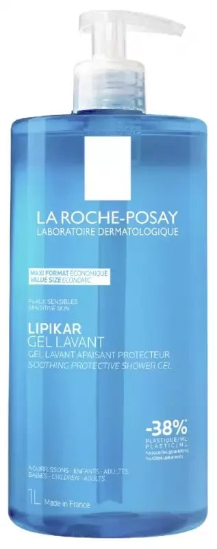 La Roche-posay Lipikar Gel Lavant Peaux Sensibles 1 L