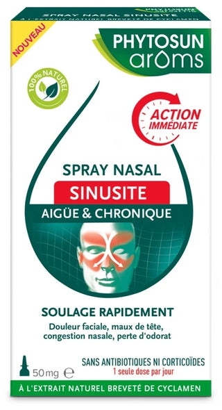 Phytosun Arôms Spray Nasal Sinusite Aigüe et Chronique 50 mg