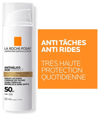 La Roche-Posay Anthelios Âge Correct Soin Solaire Quotidien Photocorrection Spf50 50 ml
