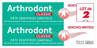 Arthrodont Classic Dentifrice Gencives Sensibles Lot 2 x 75 ml