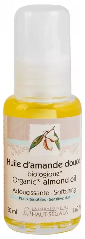 Laboratoire du Haut-Ségala Huile d'Amande Douce Vierge 50 ml Biologique *