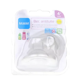 MAM 2 Tétines Becs Antifuite 4 Mois+