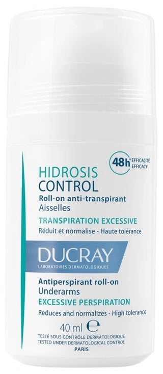 Ducray Roll-On Anti-Transpirant Aisselles Transpiration Excessive Hidrosis Control 40 ml